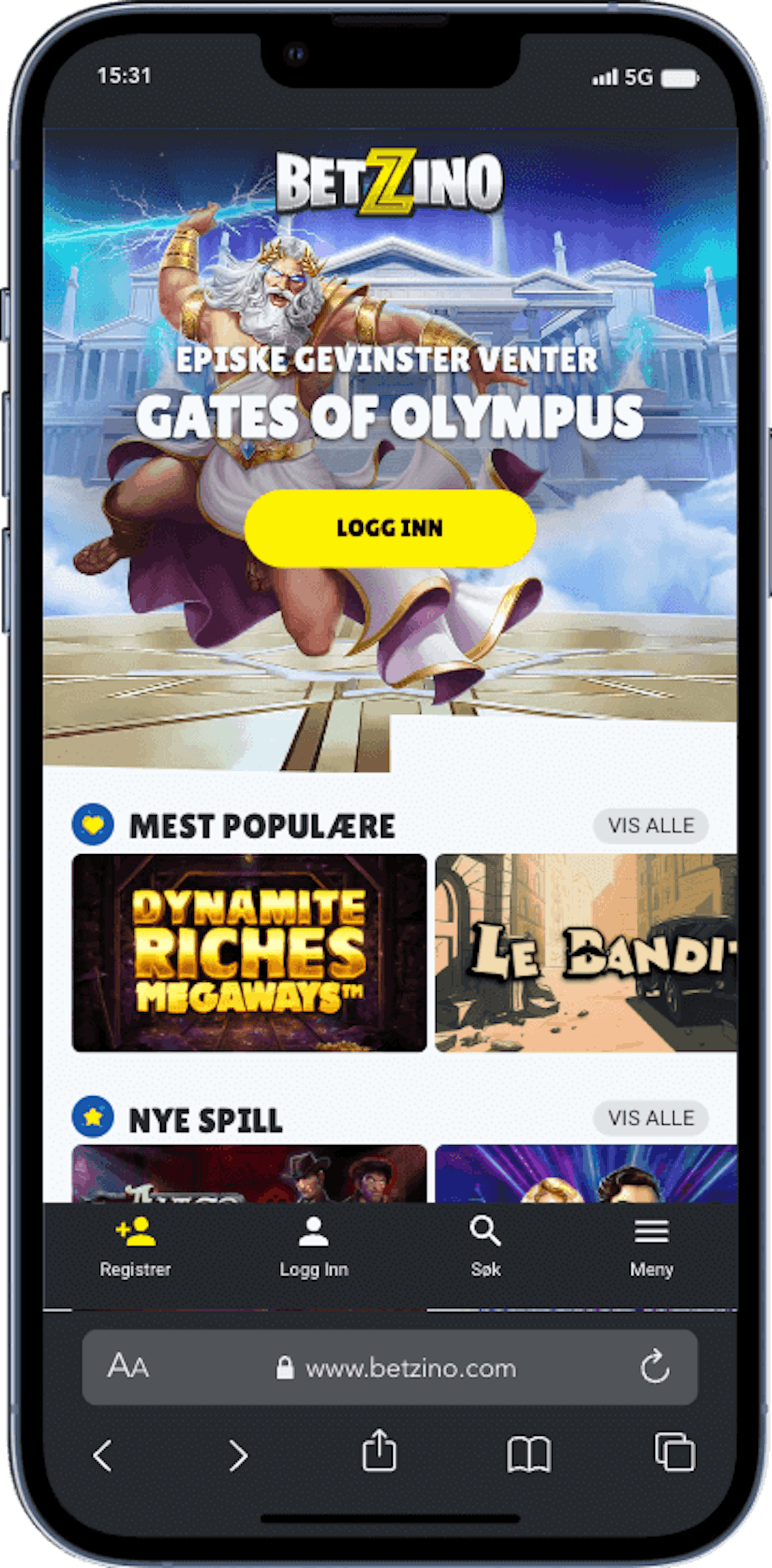 Betzino Casino på mobil