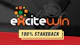 100 prosent stakeback excitewin