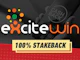 100 prosent stakeback excitewin