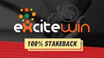 100 prosent stakeback excitewin