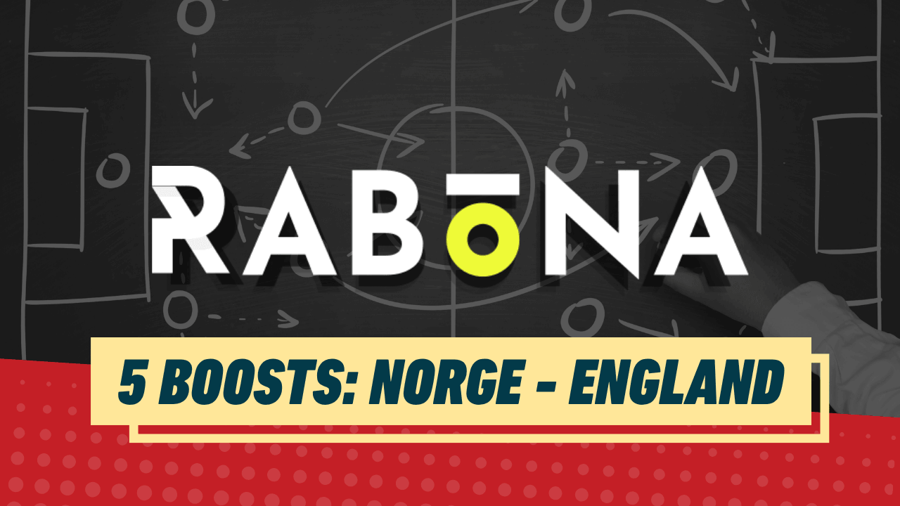 5 oddsboosts norge england rabona