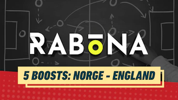 5 oddsboosts norge england rabona