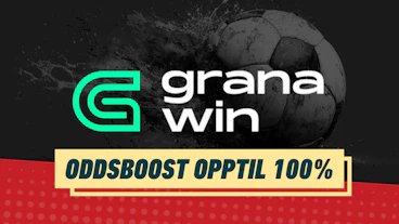 Oddsboost opptil 100 prosent granawin
