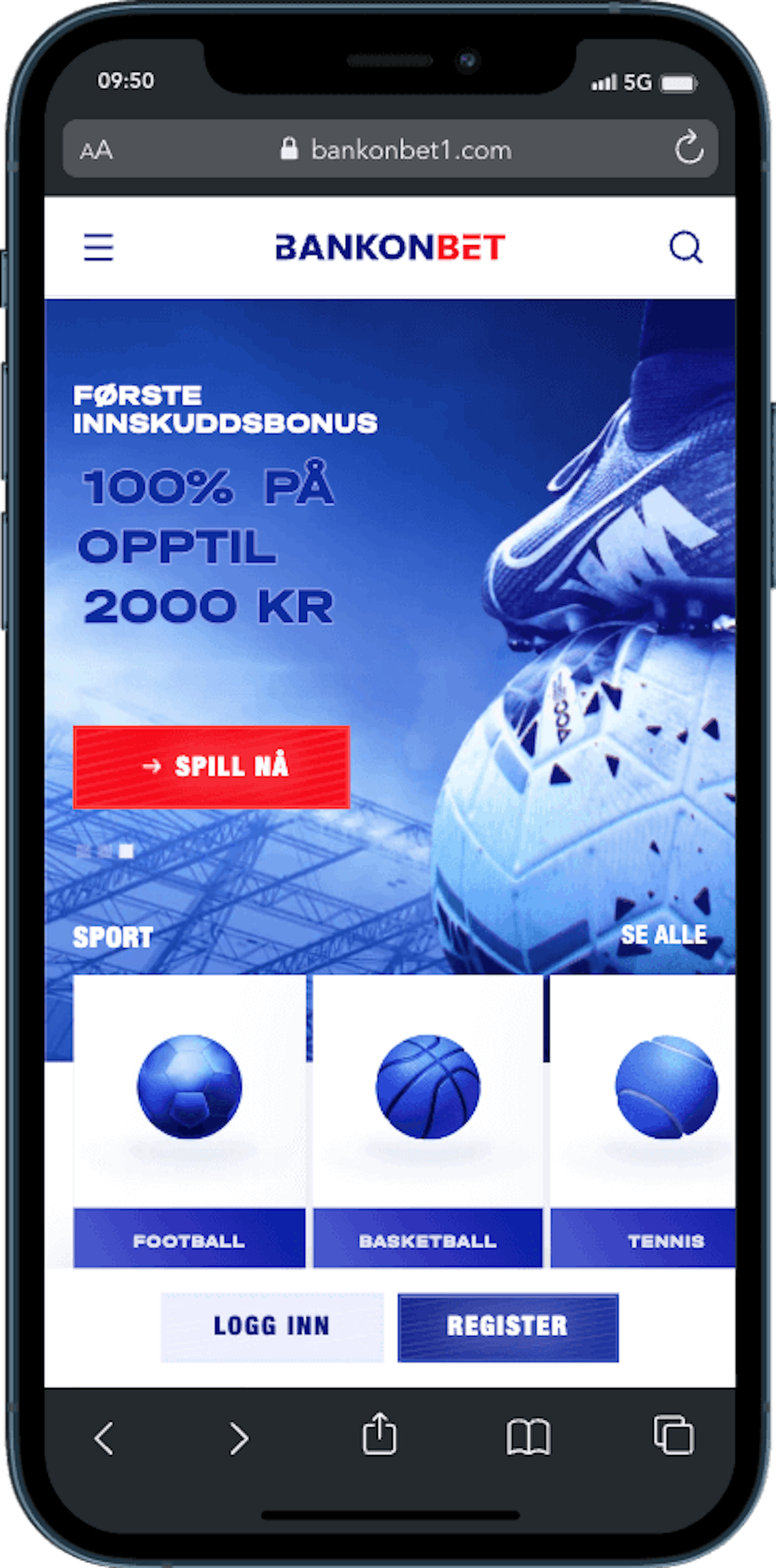 Bakonbet hjemmeside pa mobil