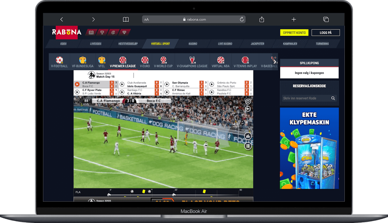 Rabona virtuell spill