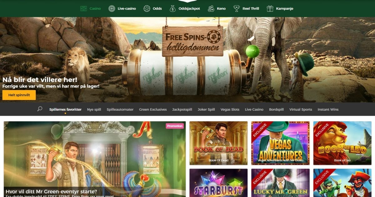 Mr Green Casino Full Site