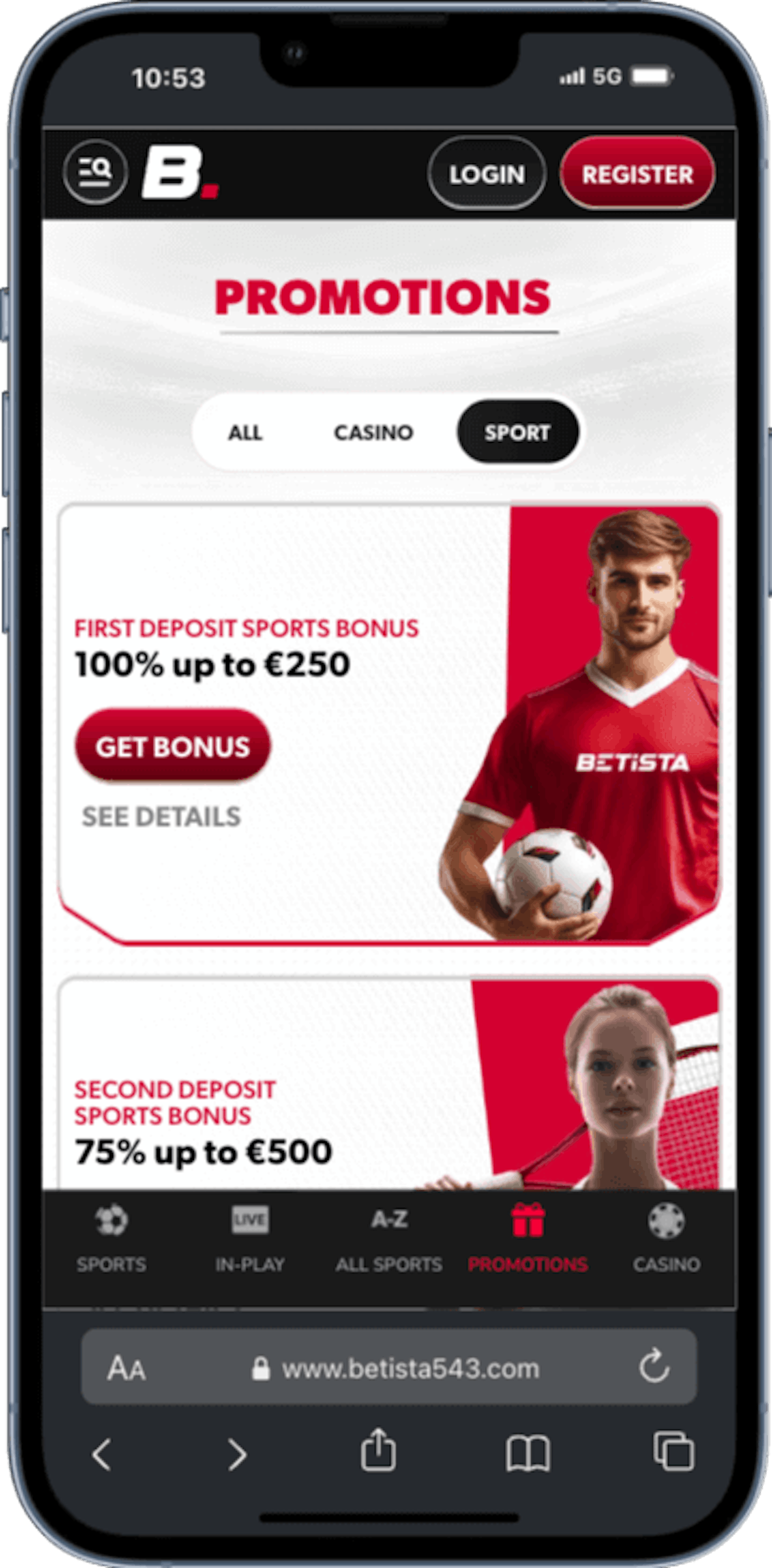 Betista kampanjer mobil