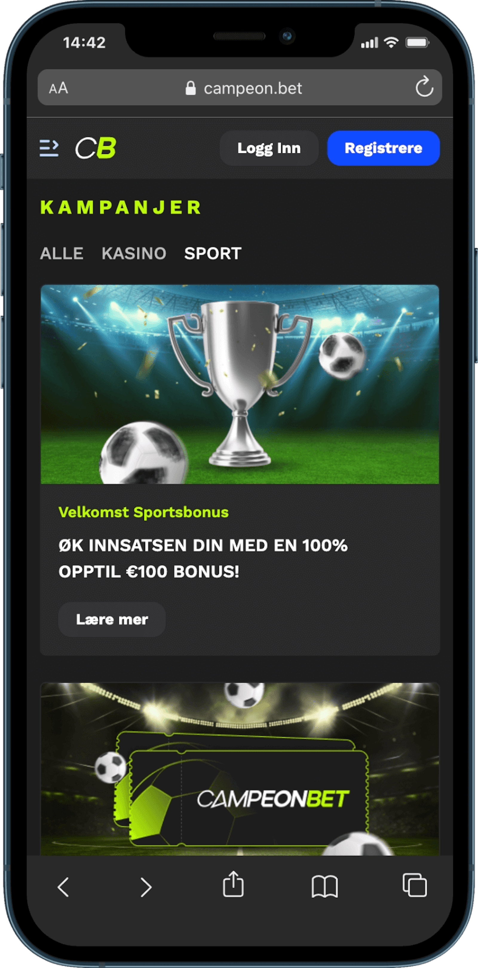 Campeonbet kampanjer mobil