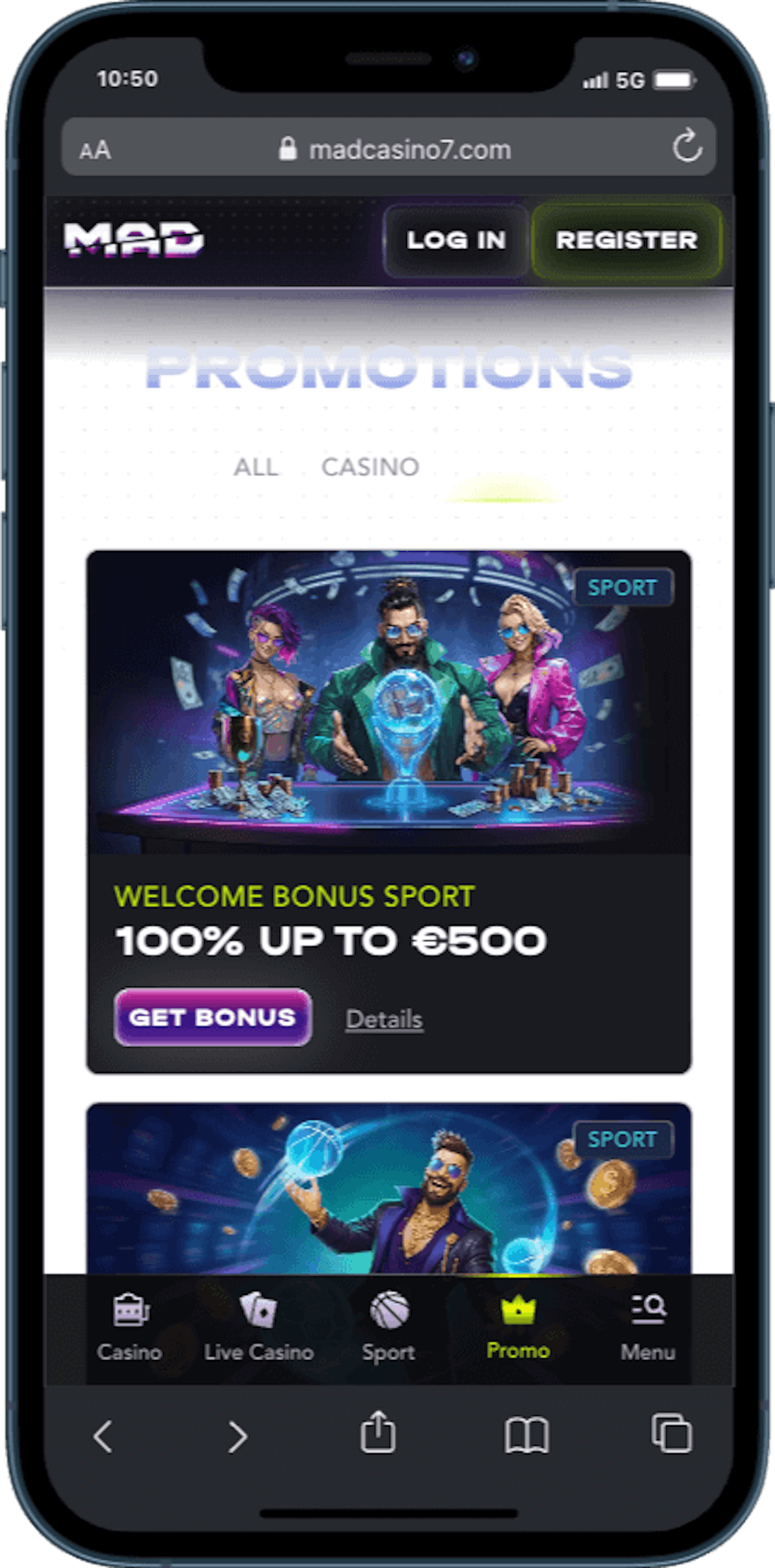 Madcasino kampanjer mobil