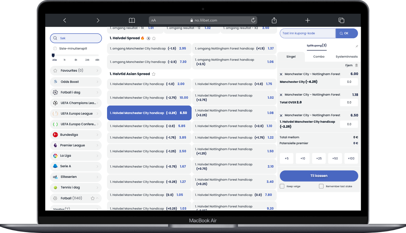 Asian Spread hos spillselskapet Lilibet