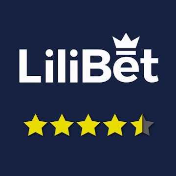 Lilibet logo og fire og halv gule stjerner som vurdering