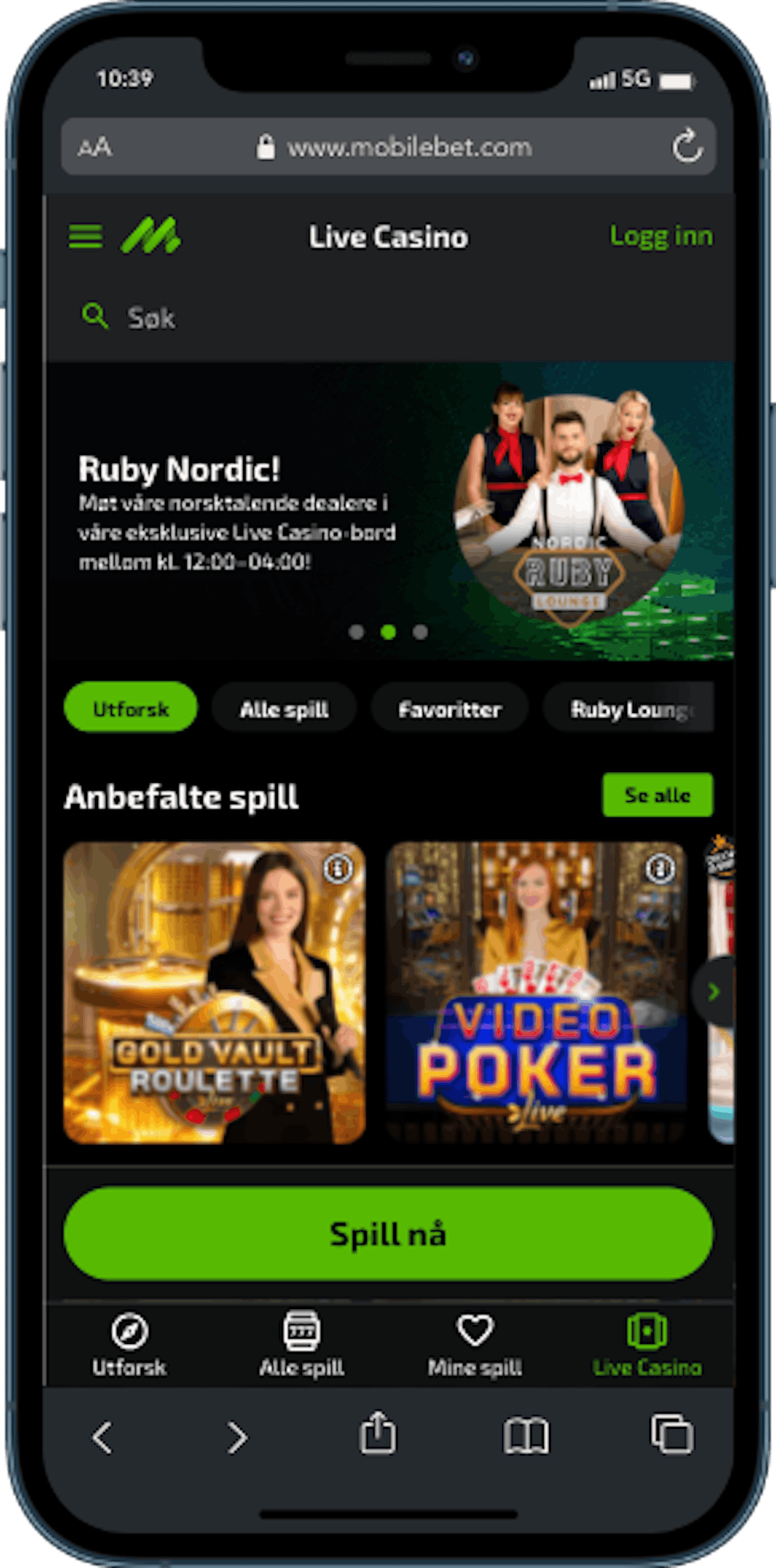Mobilebet Livecasino
