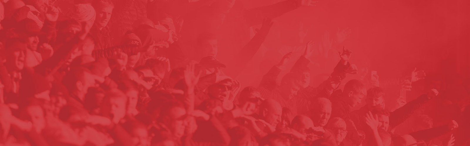 Header image football fans red