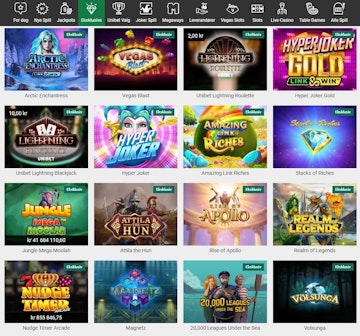 Unibet spilleautomater